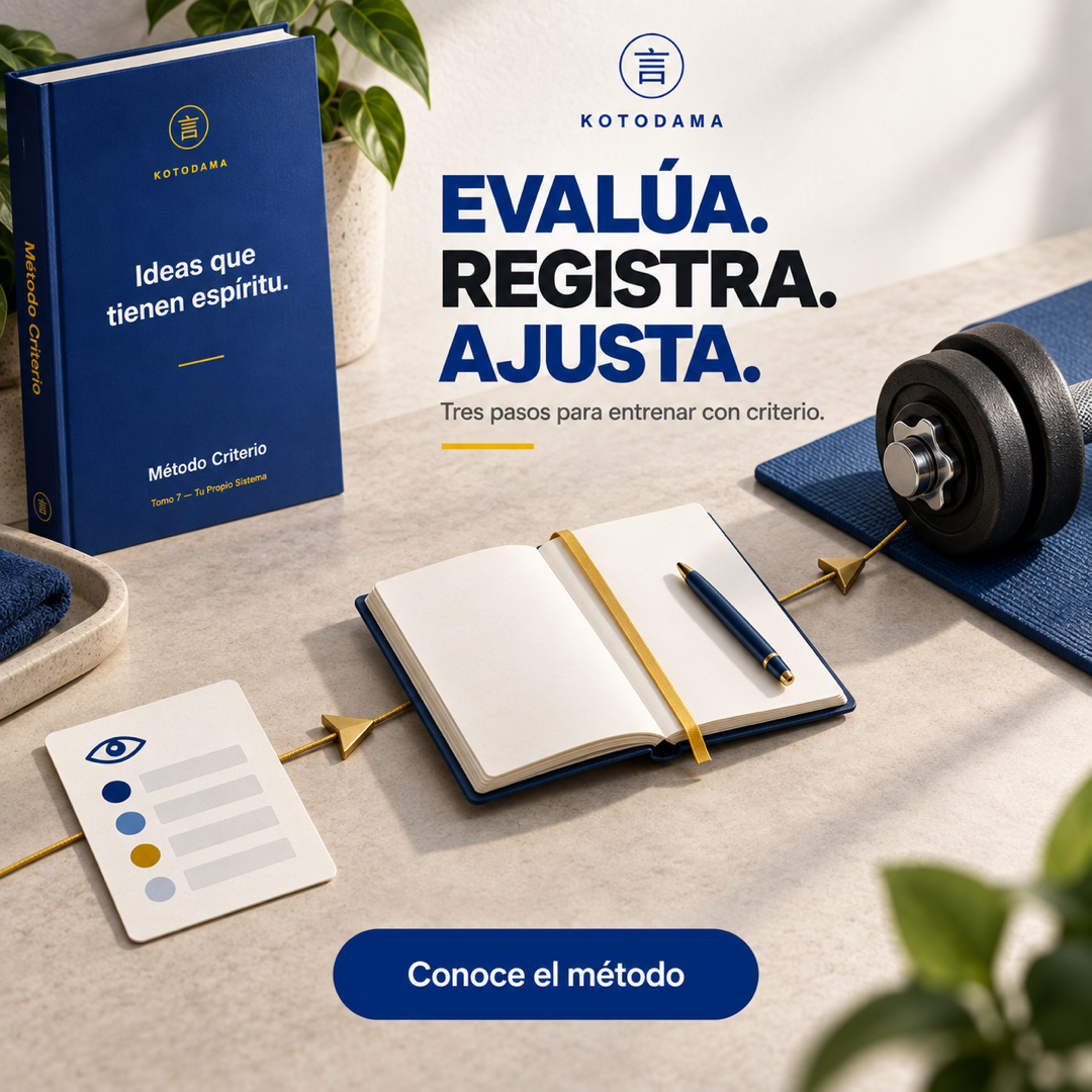 Método Criterio — evalúa, registra, ajusta