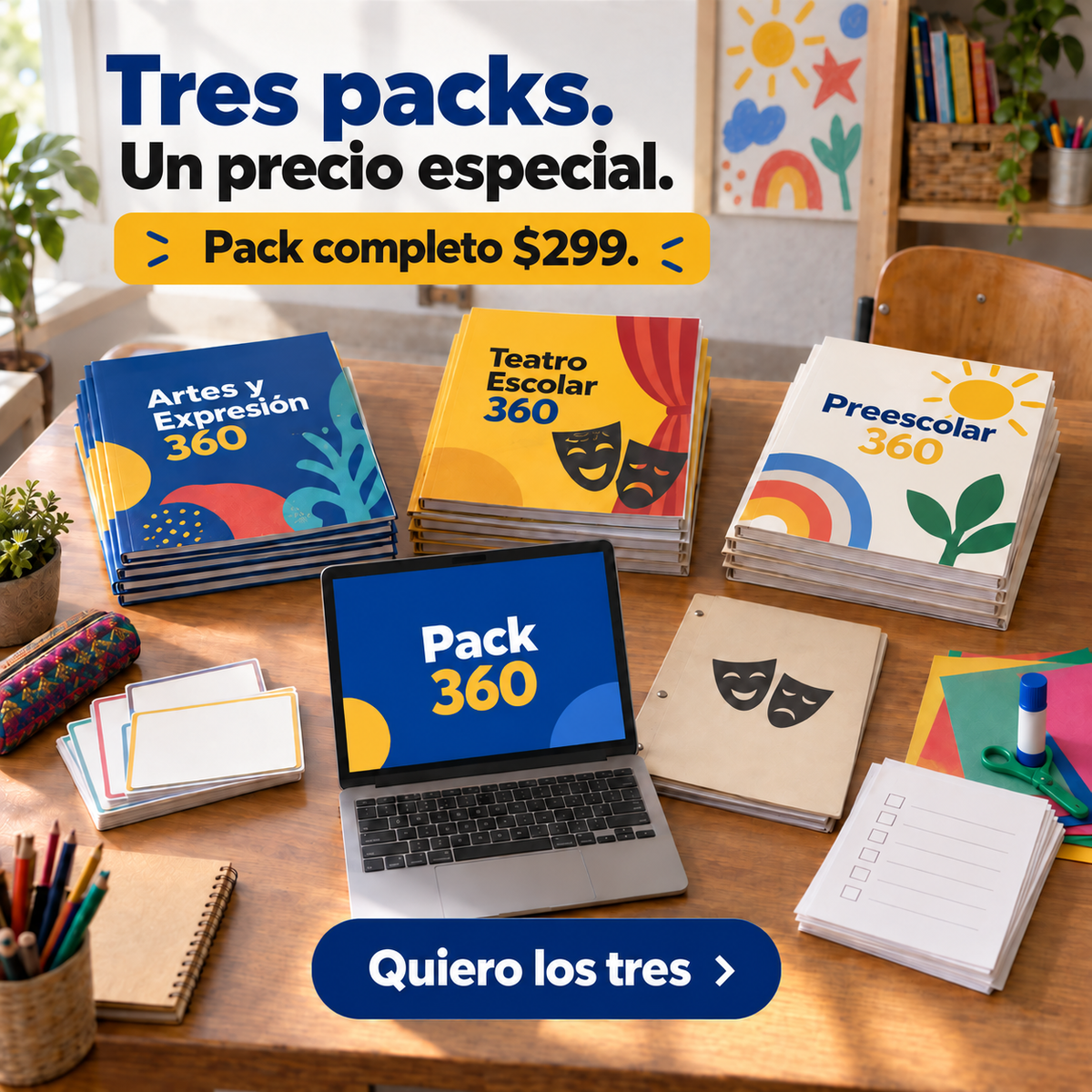 Pack Preescolar, Artes, Expresión y Teatro 360